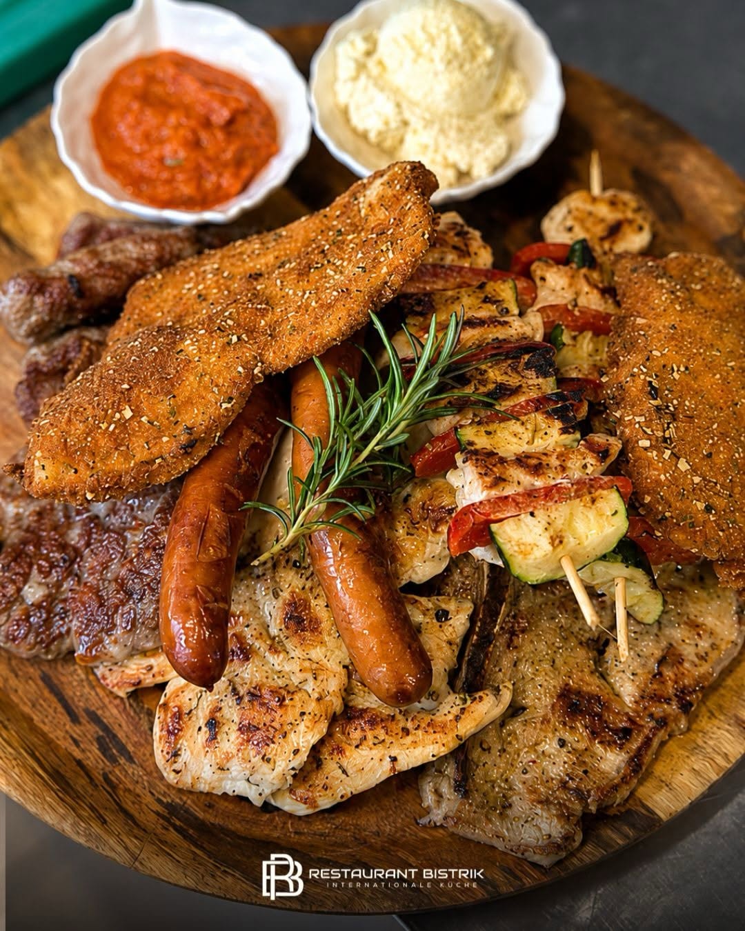 Grillplatte im Restaurant Bistrik